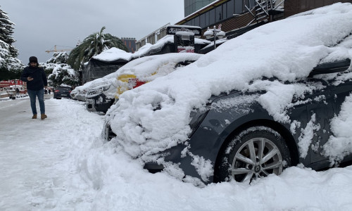 Heavy sSnowfall In Istanbul