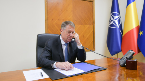 iohannis vorbeste la telefon - presidency.ro