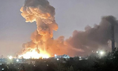 Putin attacks Ukraine. Explosion in Kiev