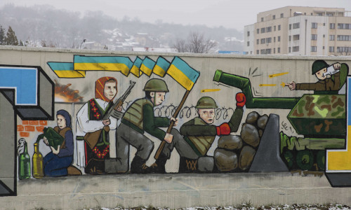 IASI - MURAL - CRIZA UCRAINA - 2 MARTIE 2022