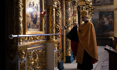 Ukrainian Soldiers Attend A Mass - Kyiv