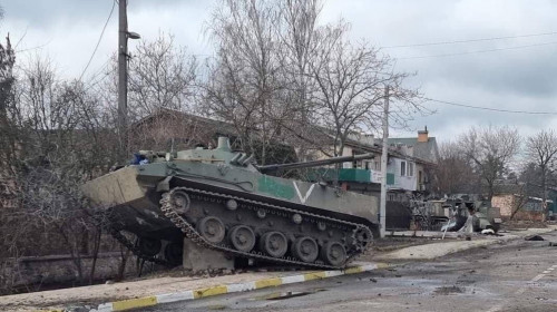 tanc rusesc distrus in ucraina - profimedia