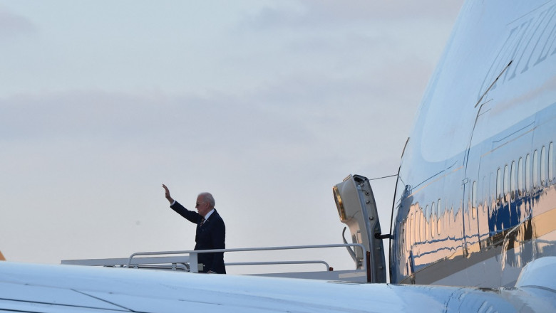 joe biden coboara din air force one profimedia-0667253688