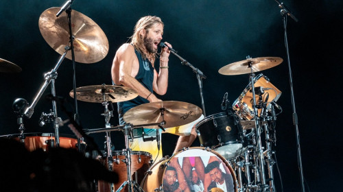 Taylor Hawkins of Foo Fighters performing at RDS Arena, Dublin 21st August 2019