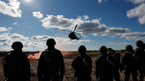 Russian Army marine infantry holds drills in Kaliningrad Region