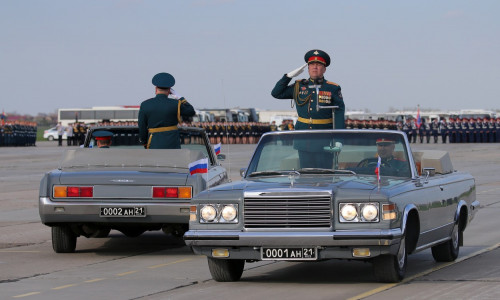 Rehearsal of Victory Day parade in Rostov-on-Don, Russia