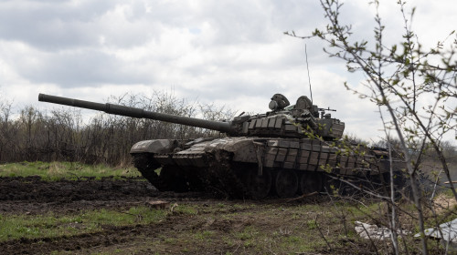 Russian tank crews and motorized rifle units take part in special military operation in Ukraine