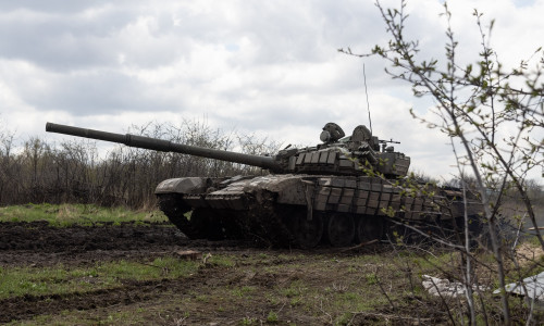 Russian tank crews and motorized rifle units take part in special military operation in Ukraine