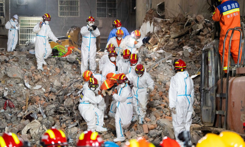 CHINA HUNAN CHANGSHA BUILDING COLLAPSE RESCUE (CN)