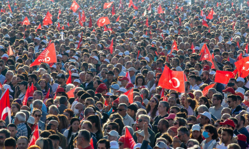 Rally for Republican People's Party (CHP) leader Kemal Kilicdaroglu, Istanbul, Turkey - 21 May 2022