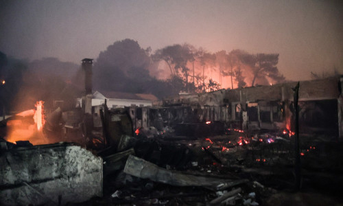 Out Of Control Wildfires Raging In Southwestern France