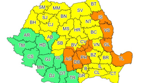 cod portocaliu galben furtuni 31 iulie 2022