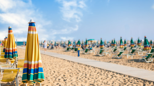 Umbrella beach for relaxing and sun set beach.