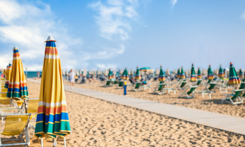 Umbrella beach for relaxing and sun set beach.