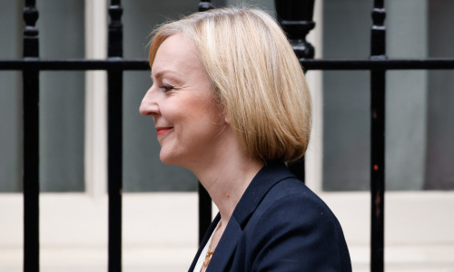 Liz Truss Leaves 10 Downing Street For Prime Minister's Questions, London, United Kingdom - 19 Oct 2022