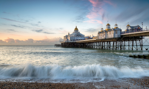 The,Beach,And,Pier,At,Eastbourne,On,The,East,Sussex