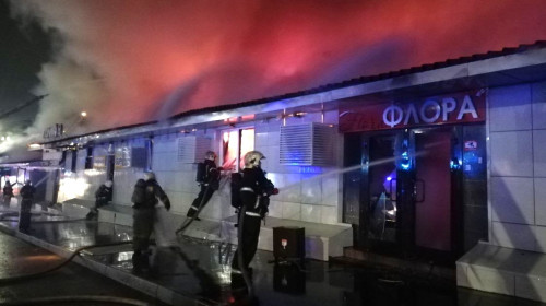Incendiu puternic la o cafenea din Rusia/ Profimedia