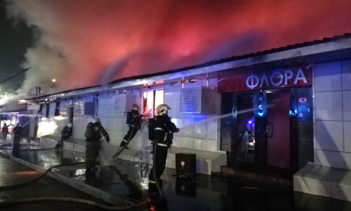 Incendiu puternic la o cafenea din Rusia/ Profimedia