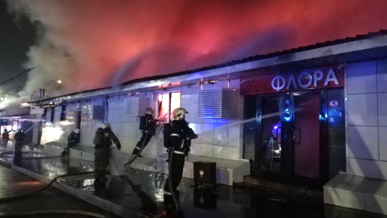 Incendiu puternic la o cafenea din Rusia/ Profimedia