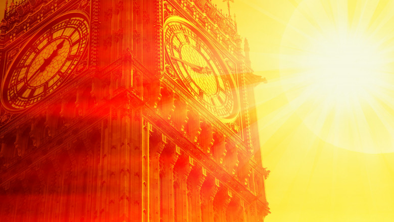 Extreme,Heat,In,London,Sun,And,Big,Ben
