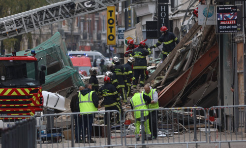 Lille: buildings collapsed