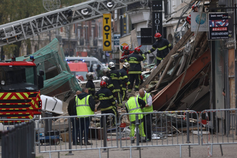 Lille: buildings collapsed