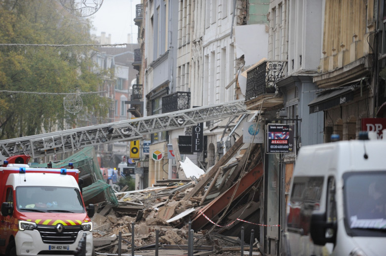 A Building Collapses In Lille, France - 12 Nov 2022