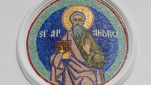 A,Mosaic,Fresco,Representing,The,Holy,Prophet,Andrew,At,The