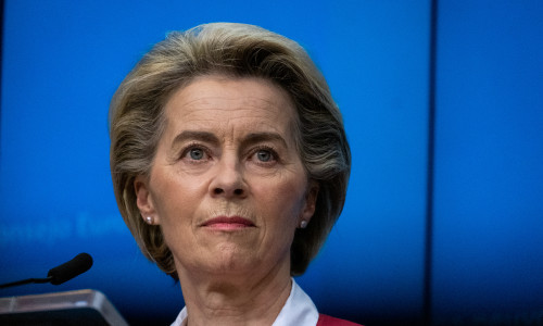 Brussels,belgium-02252021,:,Ursula,Von,Der,Leyen,During,The,Press,Conference