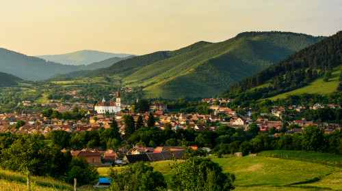 Sunrise,In,Rasinari,Village,,Sibiu,County,,Transylvania,,Romania