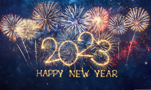 Greeting,Card,Happy,New,Year,2023.,Beautiful,Holiday,Web,Banner