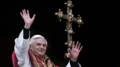 Pope Emeritus Benedict XVI is dead, Vatican City, Vatican, Saint Peter's Square, vatican city, Vatican - 19 Apr 2005