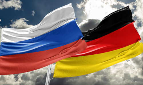 Germany,And,Russia,Relationship,Flag,Olaf,Scholz,Visit,Vladimir,Putin