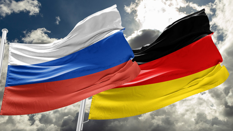 Germany,And,Russia,Relationship,Flag,Olaf,Scholz,Visit,Vladimir,Putin