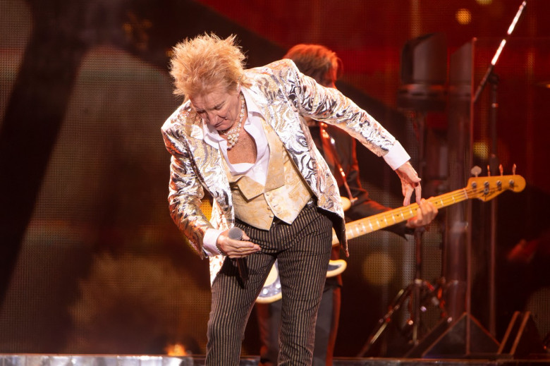 Rod Stewart performs at Manchester Arena