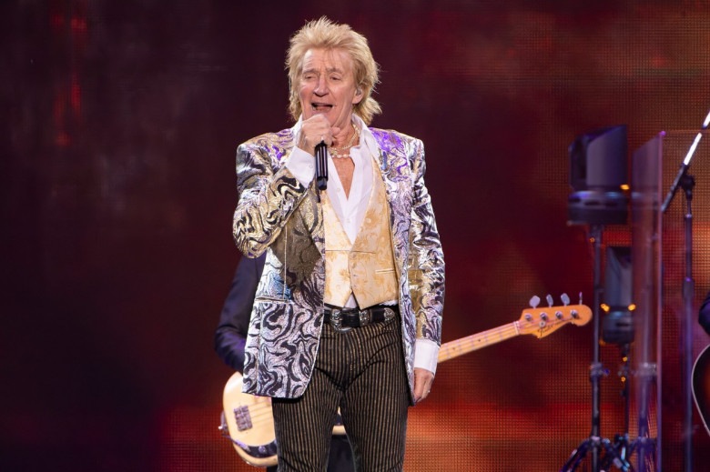 Rod Stewart performs at Manchester Arena