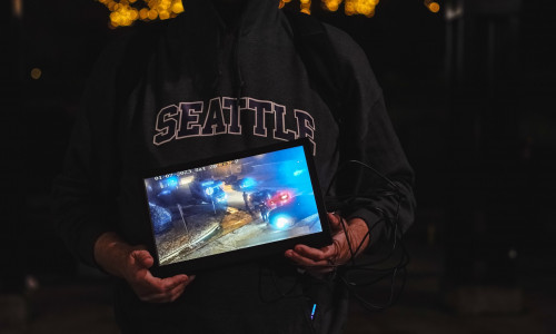 Protesters take to streets after police release video of Tyre Nichols killing in Seattle, US - 27 Jan 2023