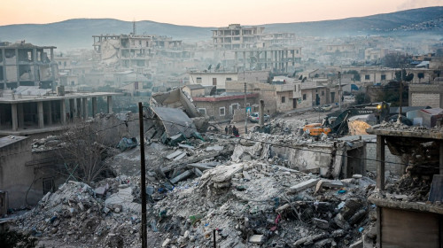 Aftermath Of Earthquake In Syria, Jenderes - 16 Feb 2023