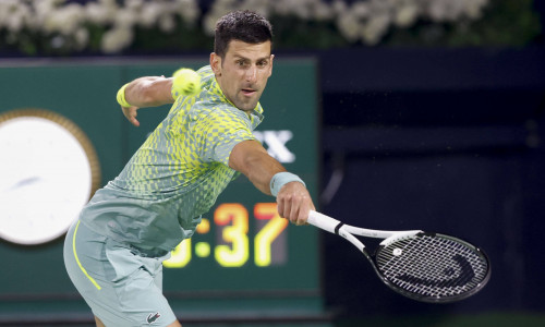 Novak Djokovic (SRB) Tennis - Dubai Tennis Championships - ATP, Tennis Herren - Dubai Duty Free Tennis Stadium - Dubai -