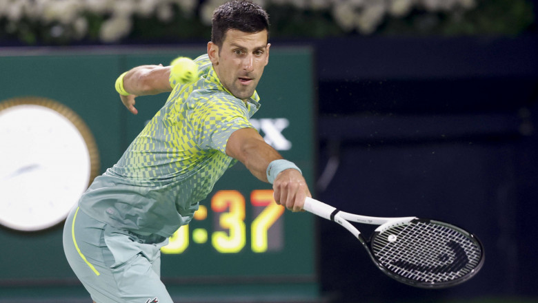 Novak Djokovic (SRB) Tennis - Dubai Tennis Championships - ATP, Tennis Herren - Dubai Duty Free Tennis Stadium - Dubai -