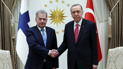 Turkish President Recep Tayyip Erdogan receives his Finnish counterpart, Sauli Niinisto, in Ankara, Ankara, Turkey - 17 Mar 2023