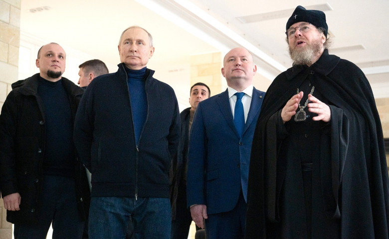 Vladimir Putin visit to Sevastopol, Crimea - 18 Mar 2023