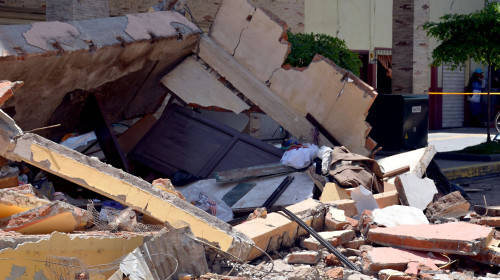 RECORD DATE NOT STATED SISMO-MACHALA Machala 18 de marzo de 2023. Estragos del temblor de este 18 de marzo, el movimient