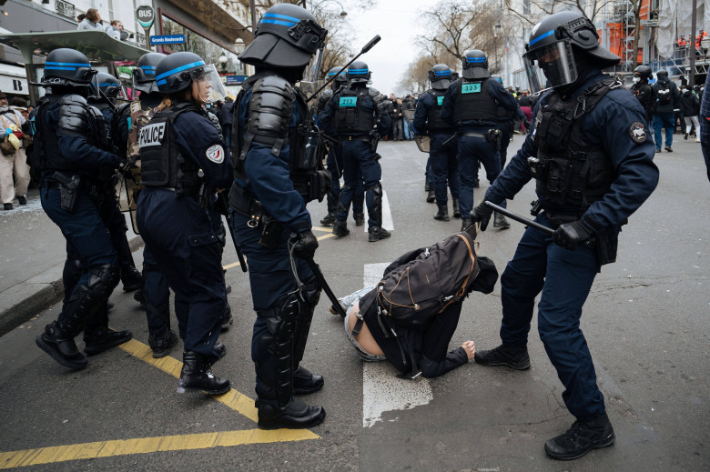 Paris : Pension reform demonstration