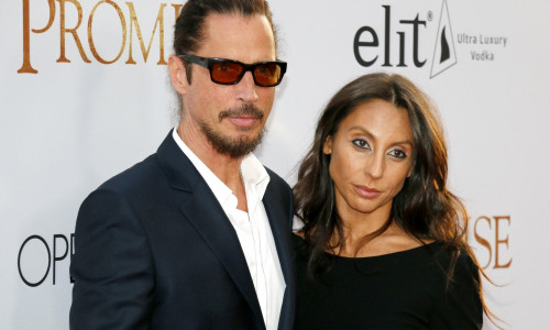 Hollywood, USA. 12th Apr, 2017. Chris Cornell and Vicky Karayiannis at the Los Angeles premiere of 'The Promise' held at the TCL Chinese Theatre in Hollywood, USA on April 12, 2017. Credit: Hyperstar/Alamy Live News