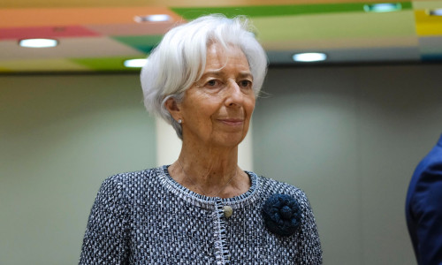 Belgium, Brussels: Christine Lagarde, President of the European Central Bank