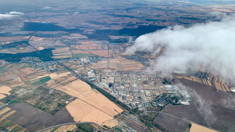 Aerial,View,Of,Petrobrazi,Rafinery,,,Ploiesti,,Romania