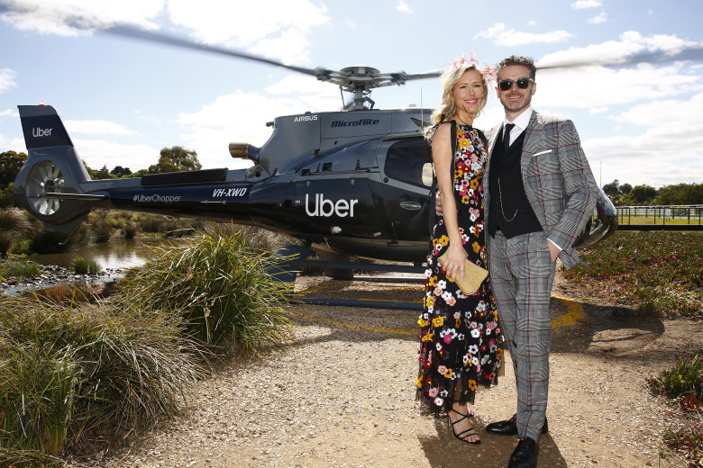 Celebrities Arrive With Uber At Lexus Melbourne Cup Day