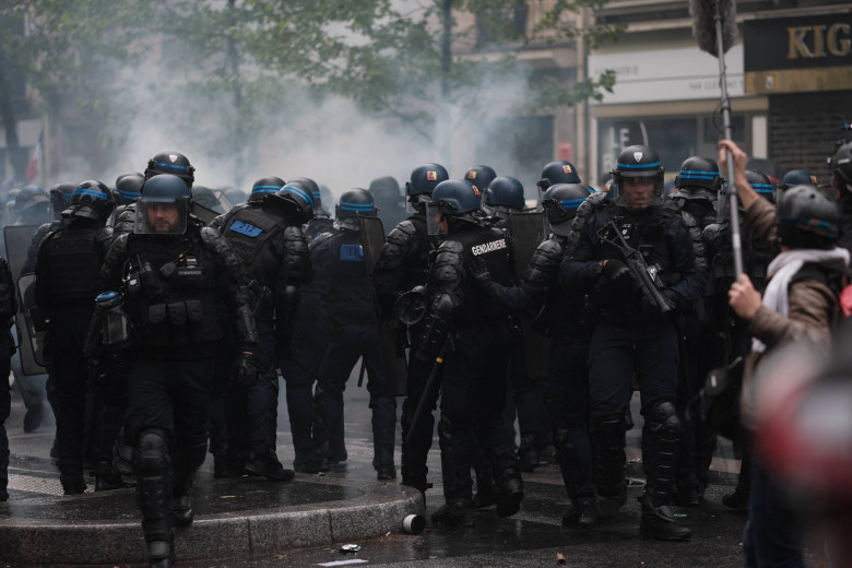 Paris May Day parade