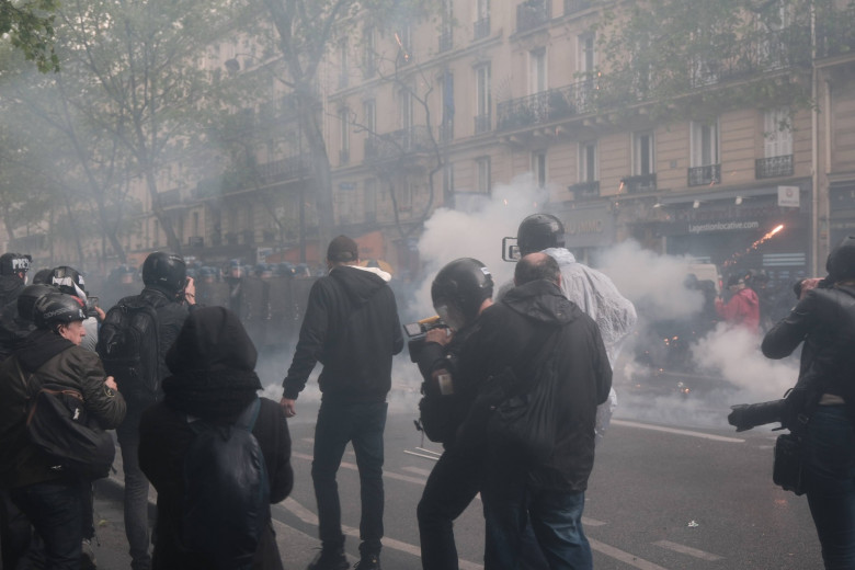 Paris May Day parade